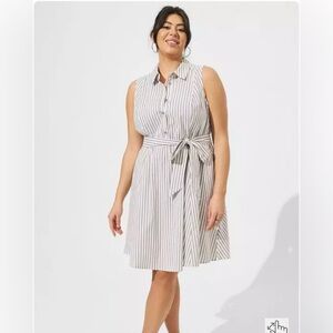 Torrid Poplin Collared Shirt Dress (NWT)
